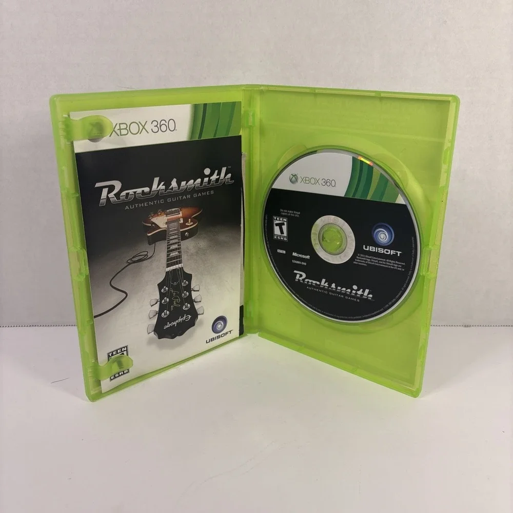 Rocksmith Xbox 360 Ubisoft Authentic Guitar Game NTSC Complete with Manual